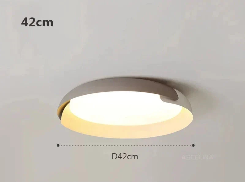 Modern ceiling light with wood look – Stylish LED lighting for the living room