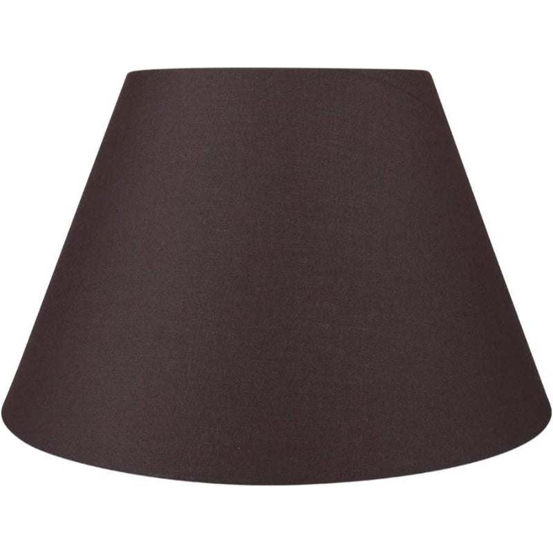 Medium lampshade, fabric lampshade for table lamp and floor lamp, 7x13x7.8 inches, naturally ventilated linen, handmade, spider (white)