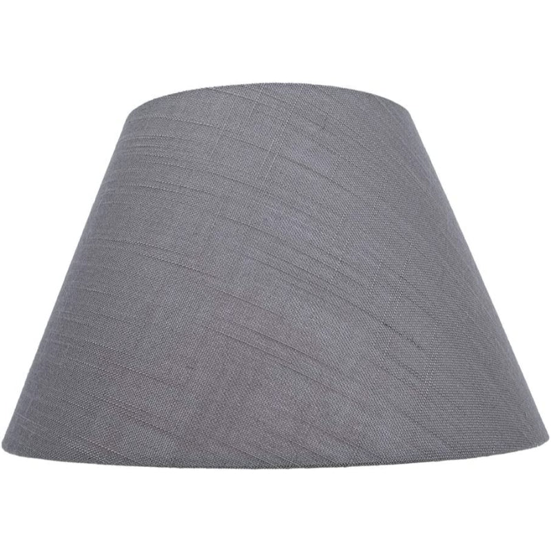 Medium lampshade, fabric lampshade for table lamp and floor lamp, 7x13x7.8 inches, naturally ventilated linen, handmade, spider (white)