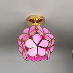 Glass Flower Ceiling Lamp - FloraGlow