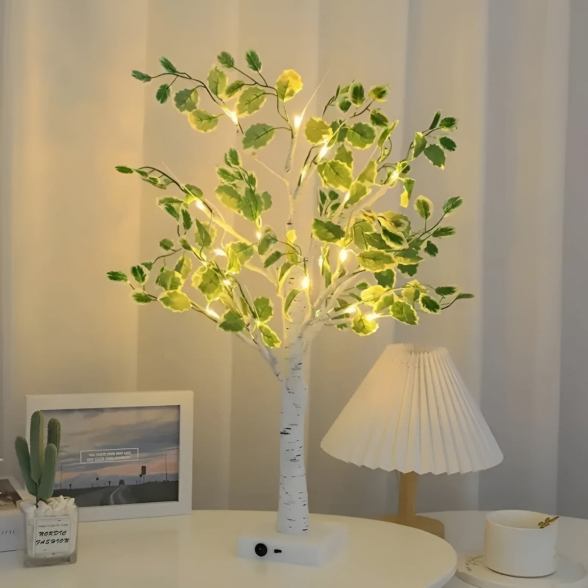Magical BrightTree Table Lamp Elegant Tree Design with Warm LED Light