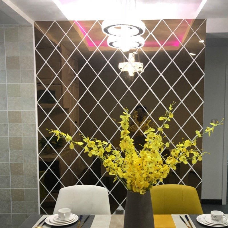 Madigas | MirraShape 3D Mirror Triangles – Transform Your Walls with Modern Depth and Shine