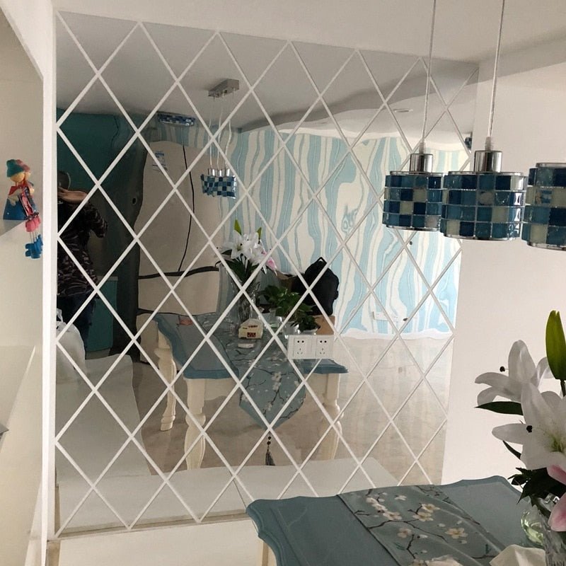 Madigas | MirraShape 3D Mirror Triangles – Transform Your Walls with Modern Depth and Shine