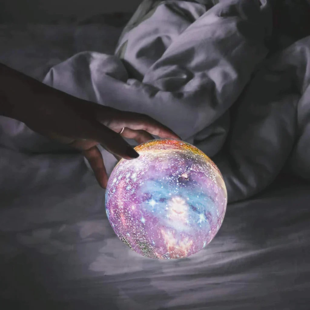 Scandinavian Moon Lamp | 16 Colors | With Remote Control - Sky