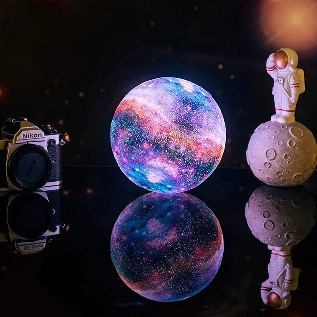 Scandinavian Moon Lamp | 16 Colors | With Remote Control - Sky