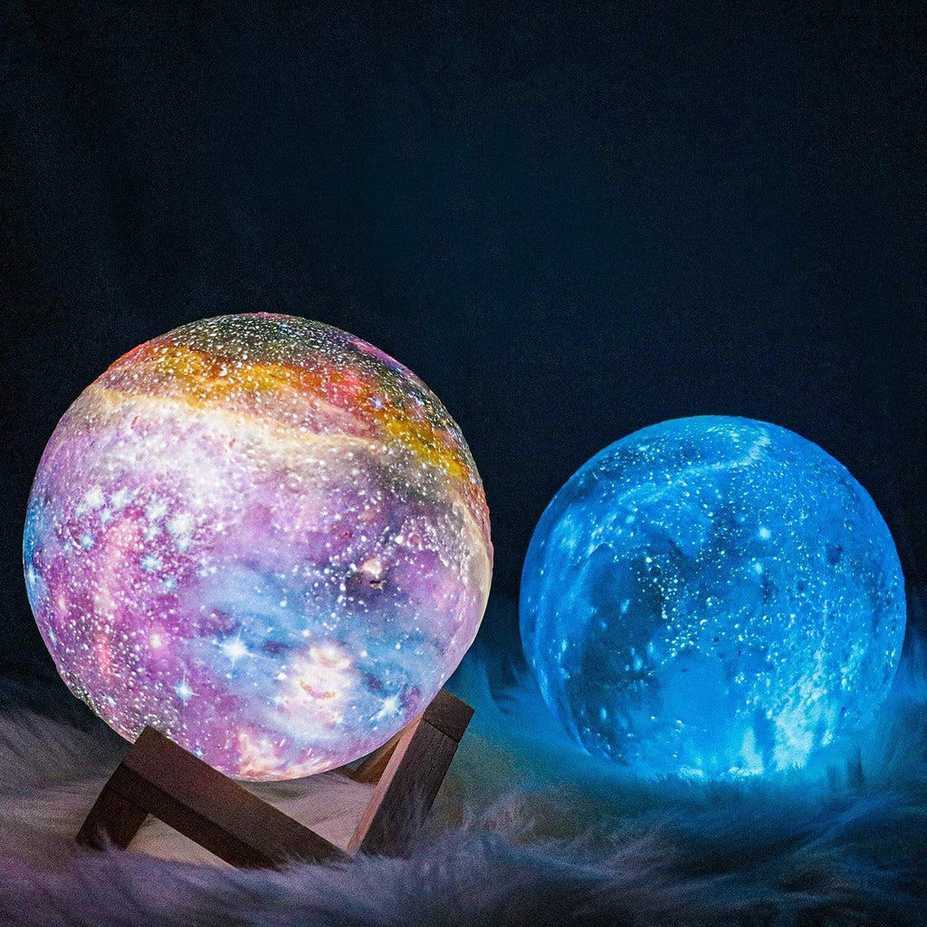 Scandinavian Moon Lamp | 16 Colors | With Remote Control - Sky