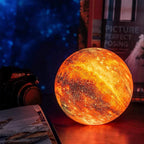 Scandinavian Moon Lamp | 16 Colors | With Remote Control - Sky