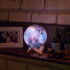 Scandinavian Moon Lamp | 16 Colors | With Remote Control - Sky