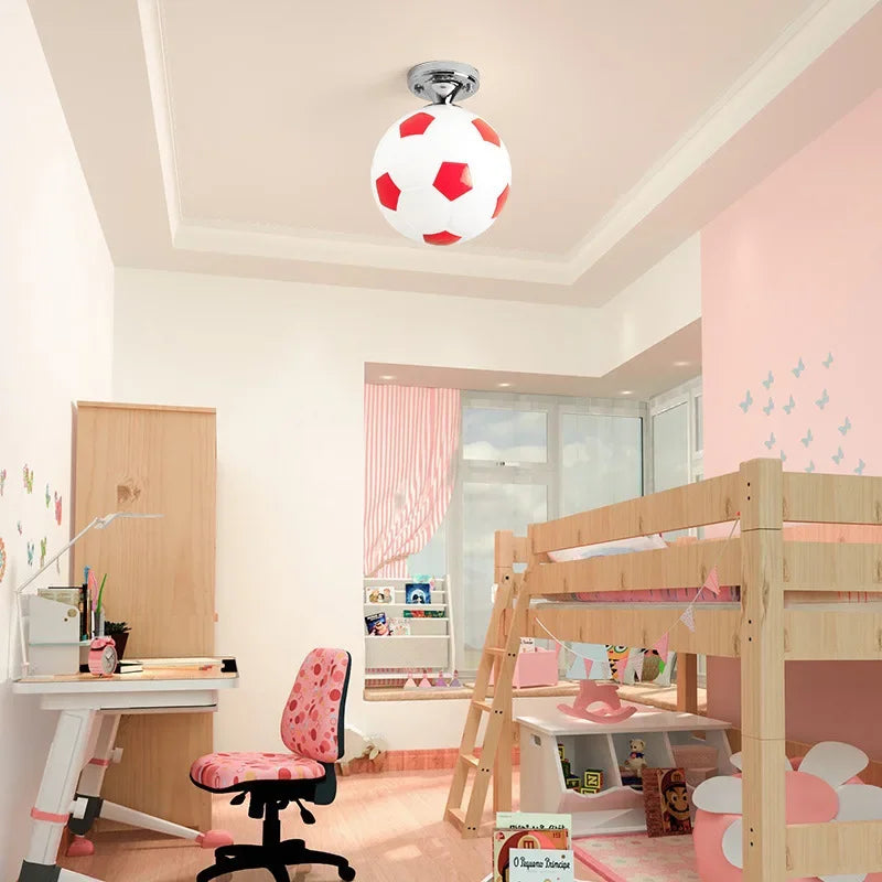 Playful Football Ceiling Light - GoalBright