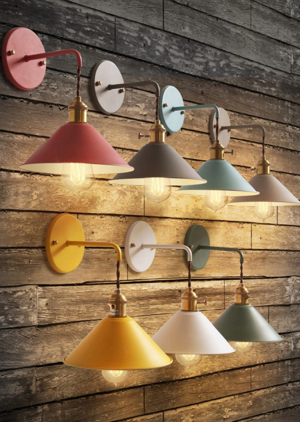 Colorful Vintage Wall Lamps
