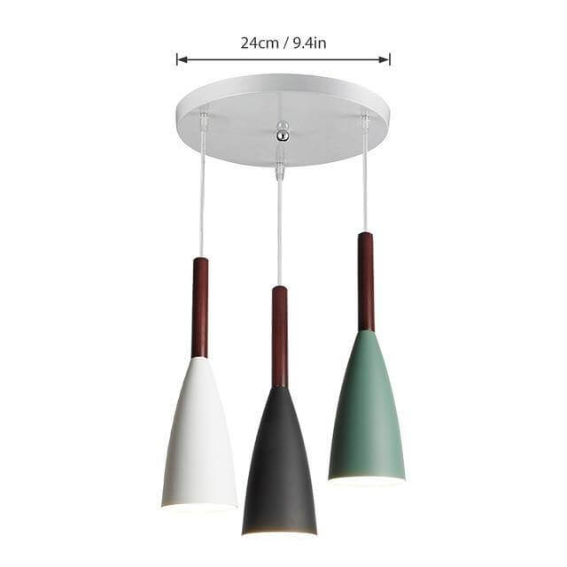 Modern elegant Nordic style colorful pendant lamp