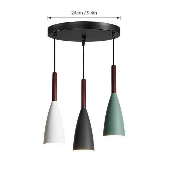 Modern elegant Nordic style colorful pendant lamp