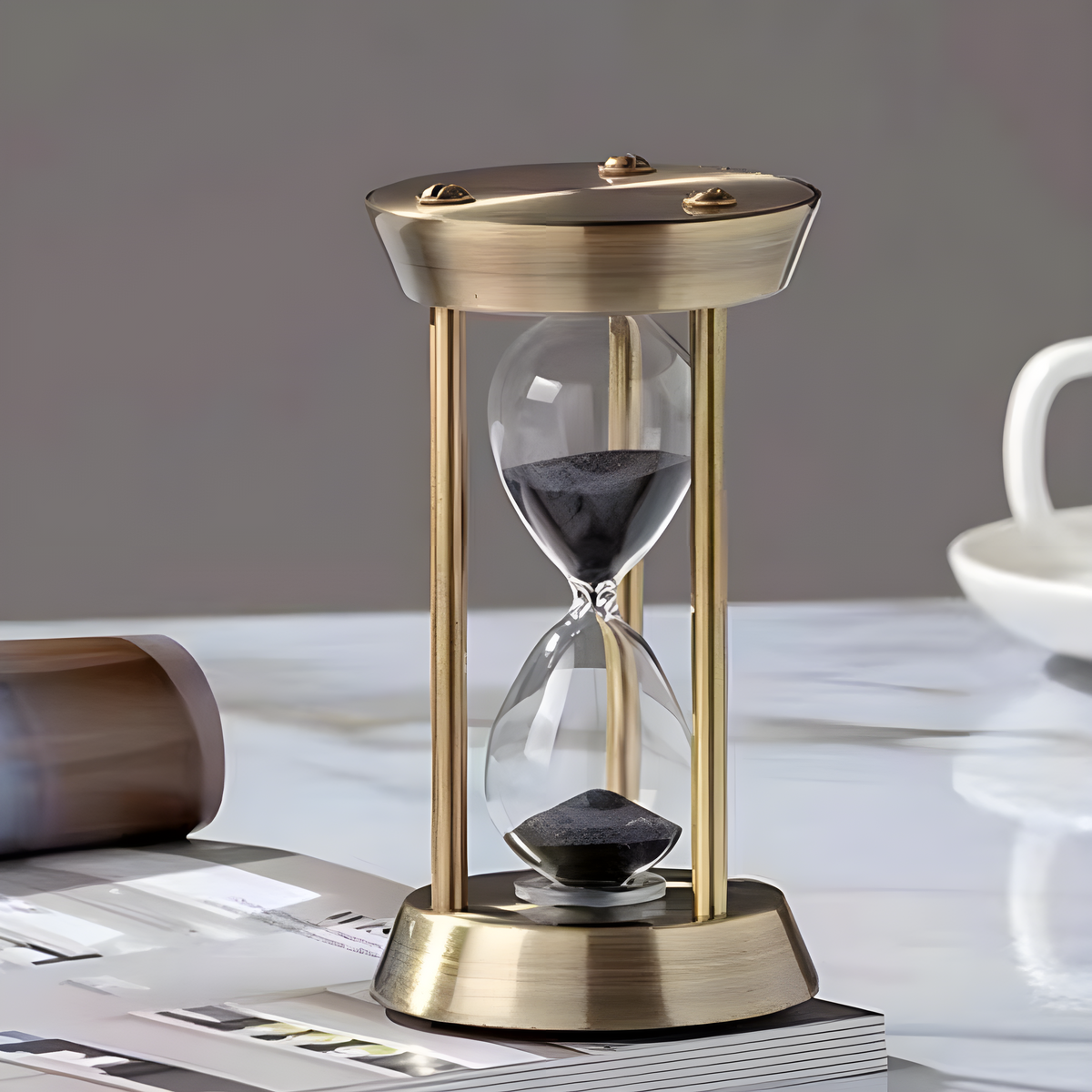 Retro Metal Hourglass