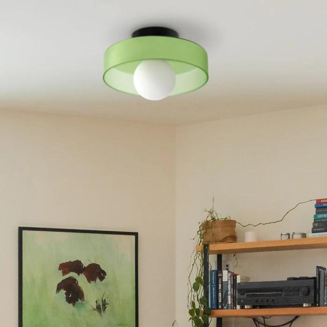 Round ceiling light with stylish functionality - LumiSphere