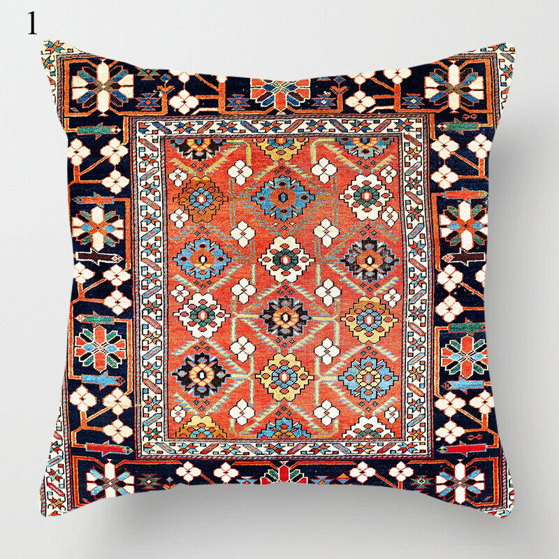 Ethnic Boho Mandala Print Throw Pillow Case Sofa Cushion Cover Home Decor Madigas