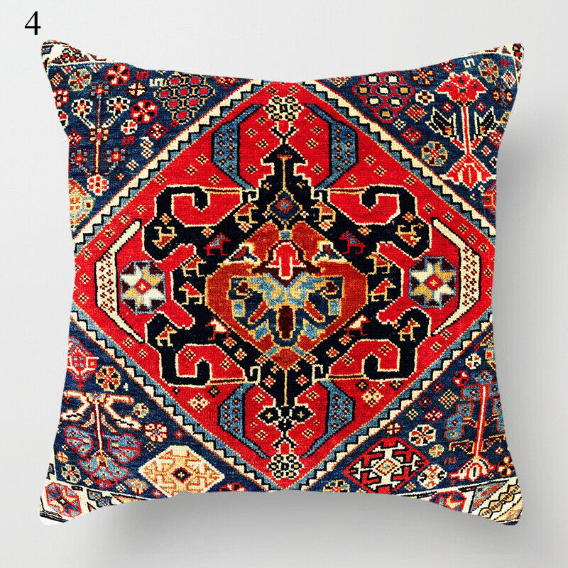 Ethnic Boho Mandala Print Throw Pillow Case Sofa Cushion Cover Home Decor Madigas