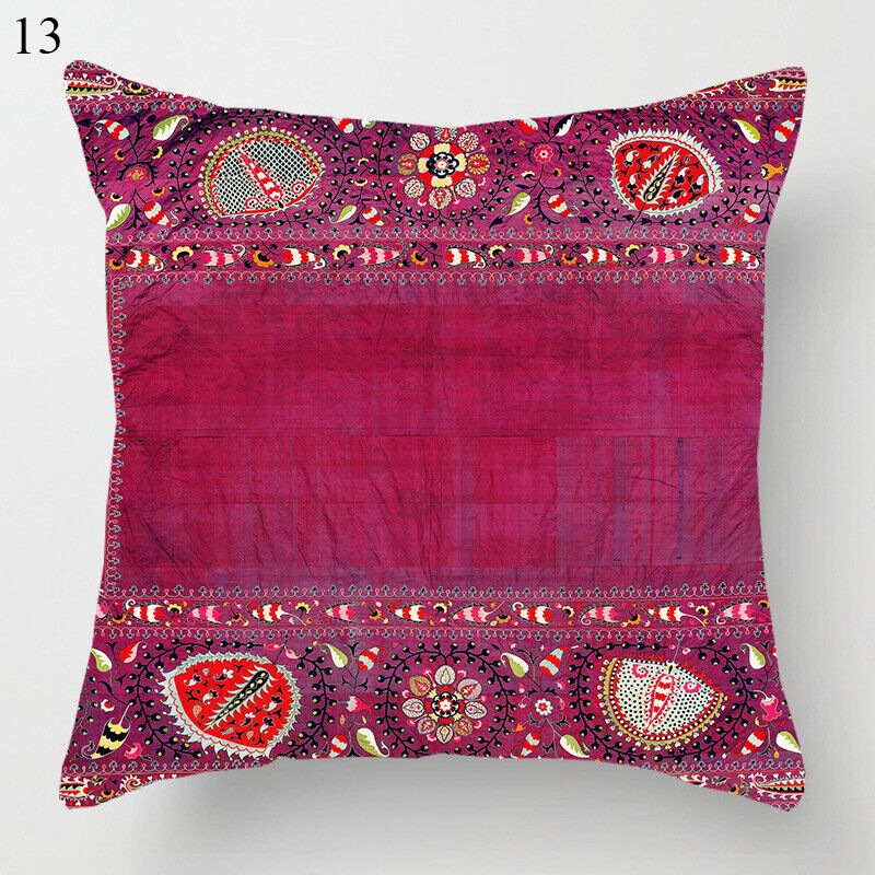 Ethnic Boho Mandala Print Throw Pillow Case Sofa Cushion Cover Home Decor Madigas