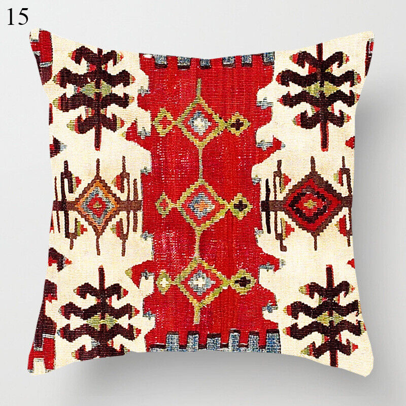 Ethnic Boho Mandala Print Throw Pillow Case Sofa Cushion Cover Home Decor Madigas
